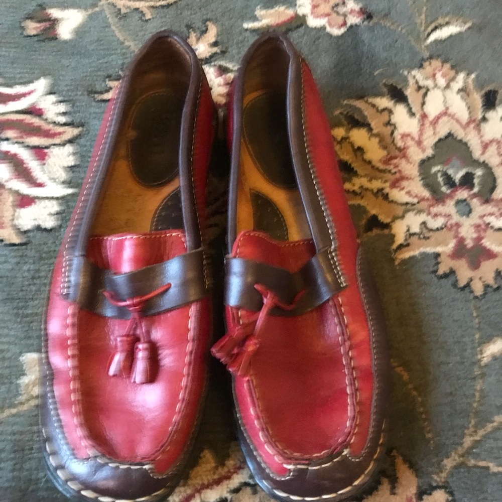 Børn Red & Brown Loafers